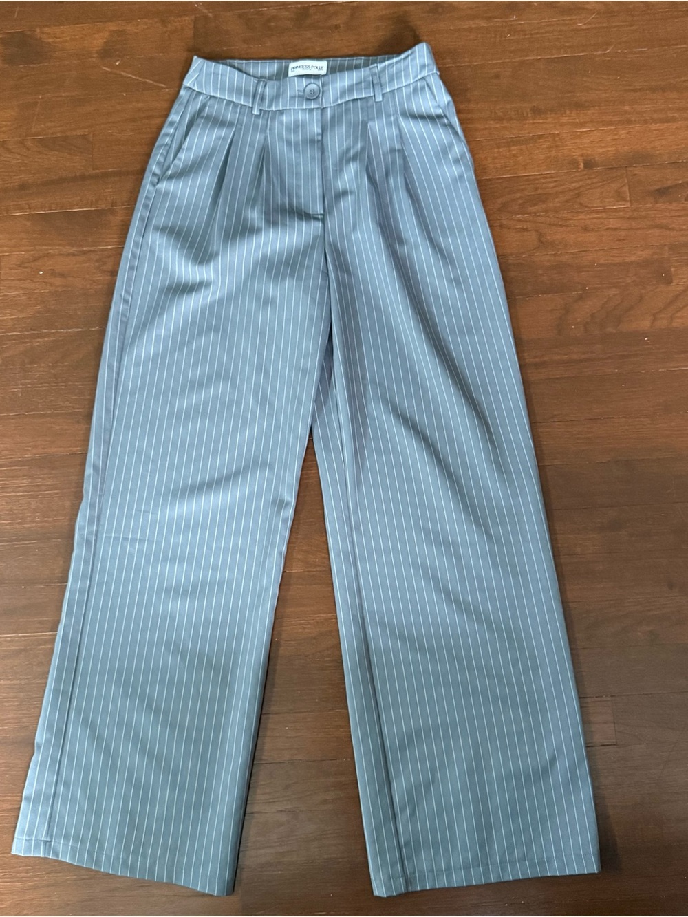 Princess Polly Archer Pants Pinstripe Grey US6